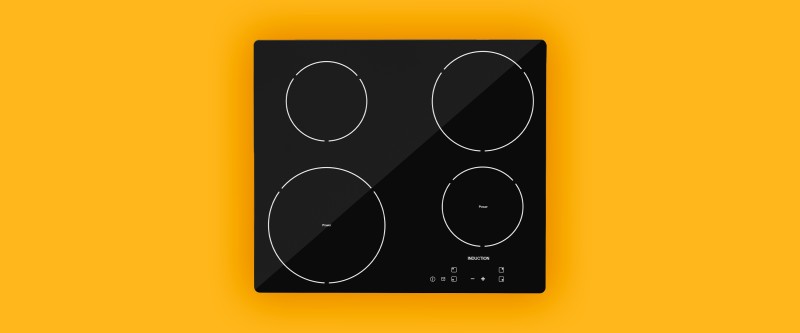 How do you clean an induction hob?